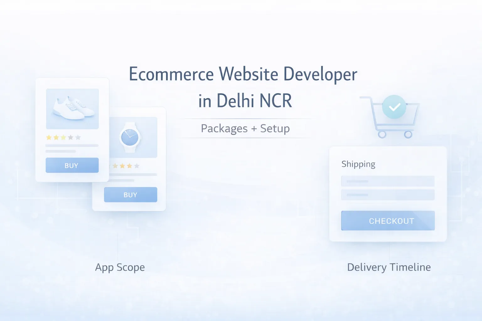 Ecommerce Website Developer in Delhi NCR (2026): Packages, Setup, and What to Launch First