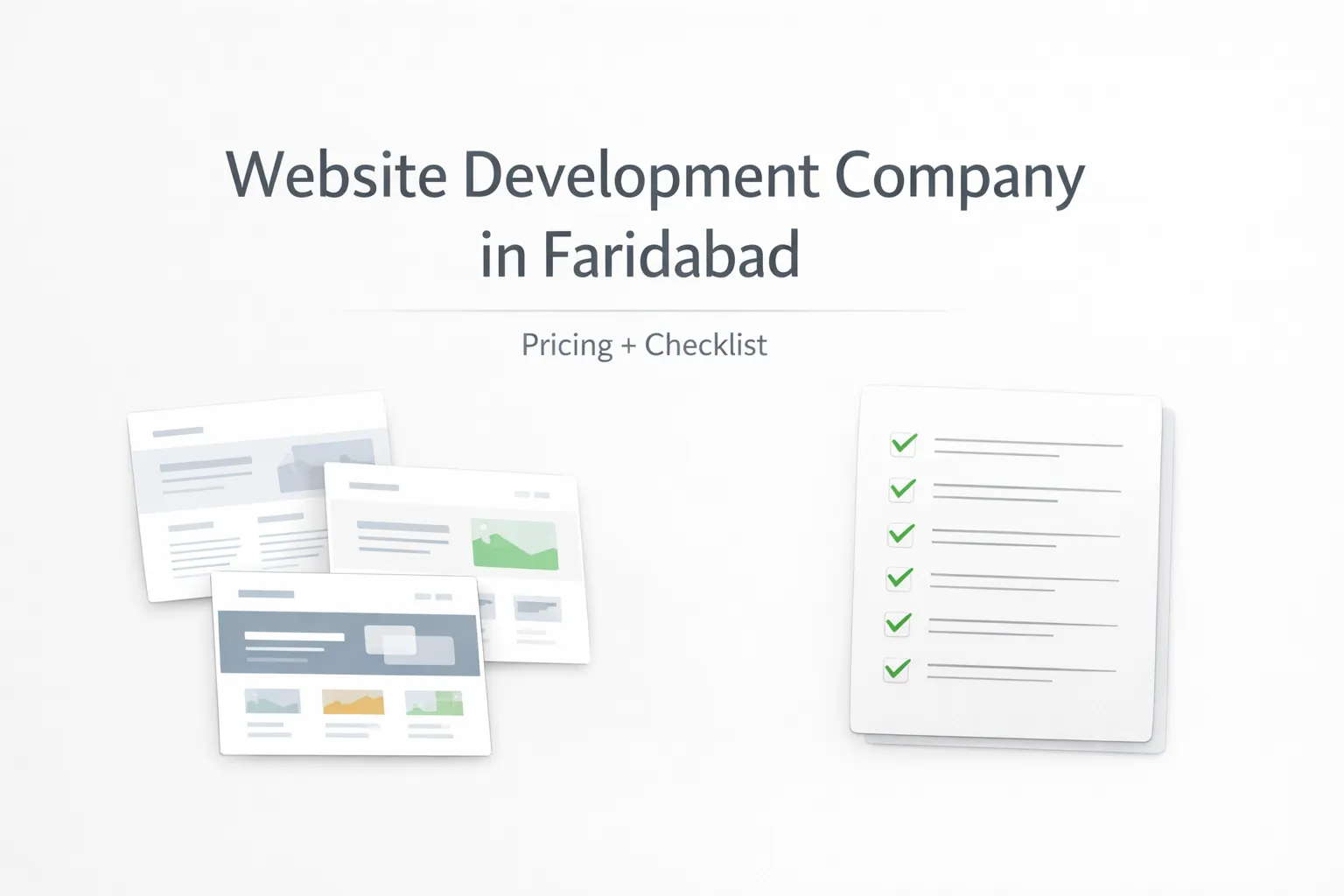 Website Development Company in Faridabad (2026): Pricing, Checklist, and Smart Launch Scope