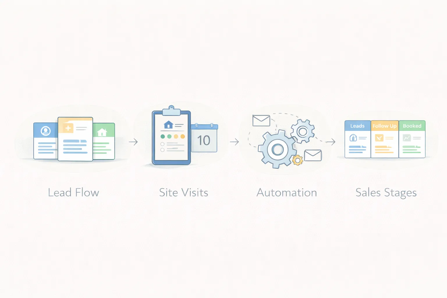 Real estate CRM infographic