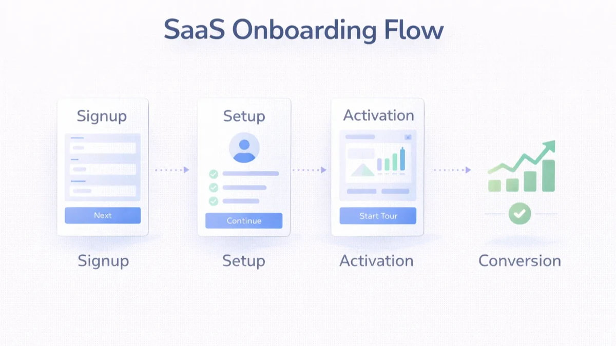 SaaS onboarding infographic