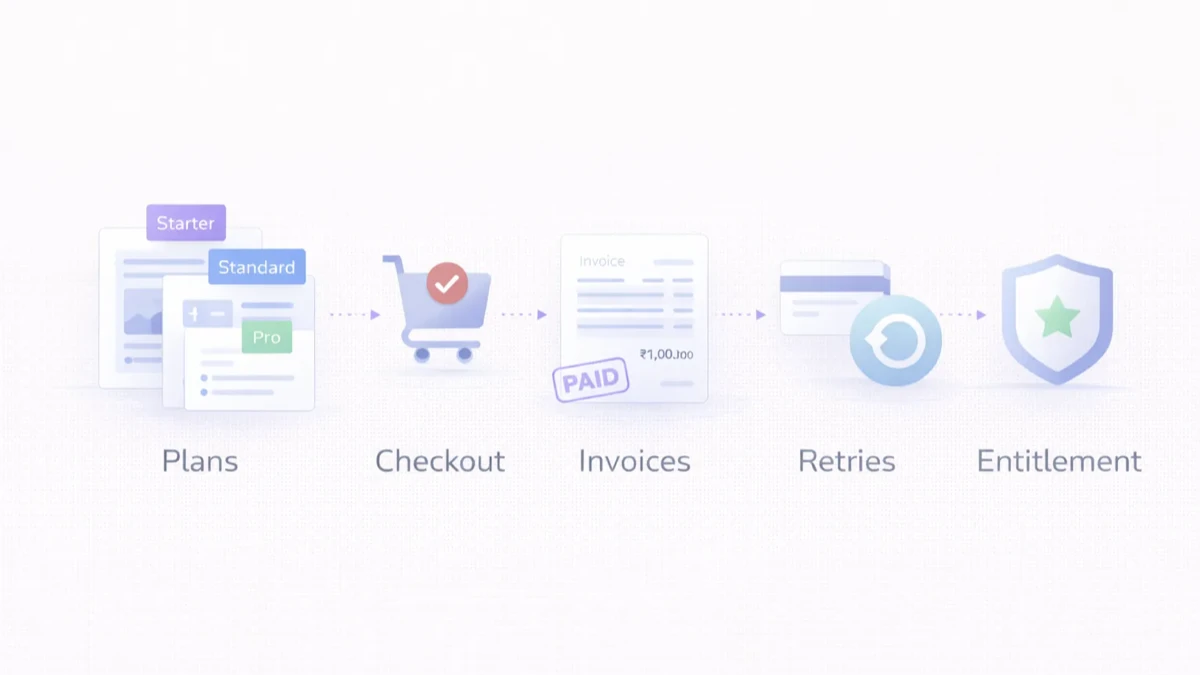 SaaS billing system infographic