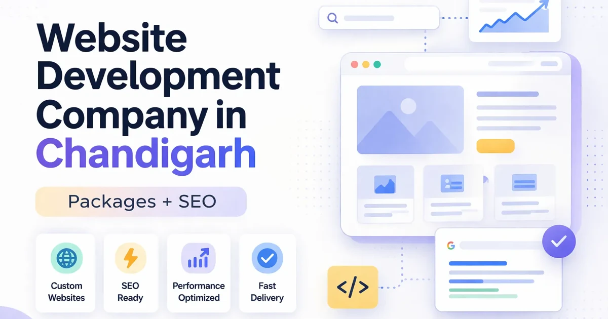 Website Development Company in Chandigarh (2026): Packages + SEO