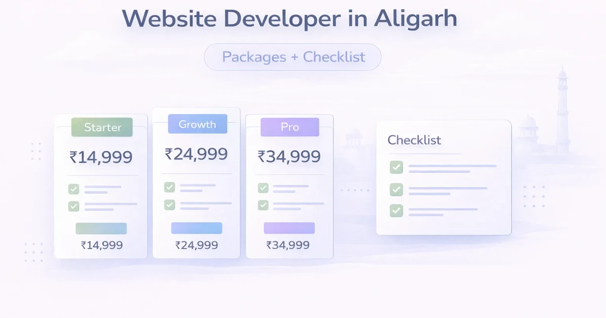 Website Developer in Aligarh (2026): Packages + Checklist