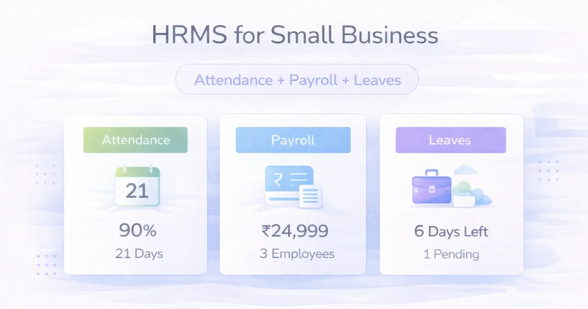 HRMS for Small Business: Attendance + Payroll + Leaves