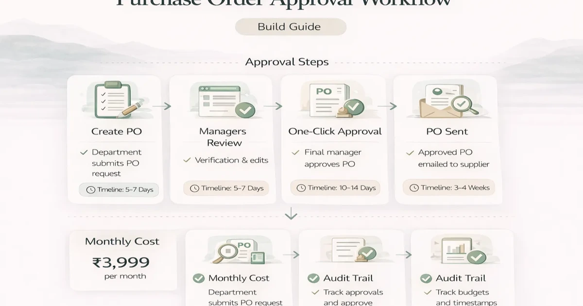 Purchase order approval workflow cover