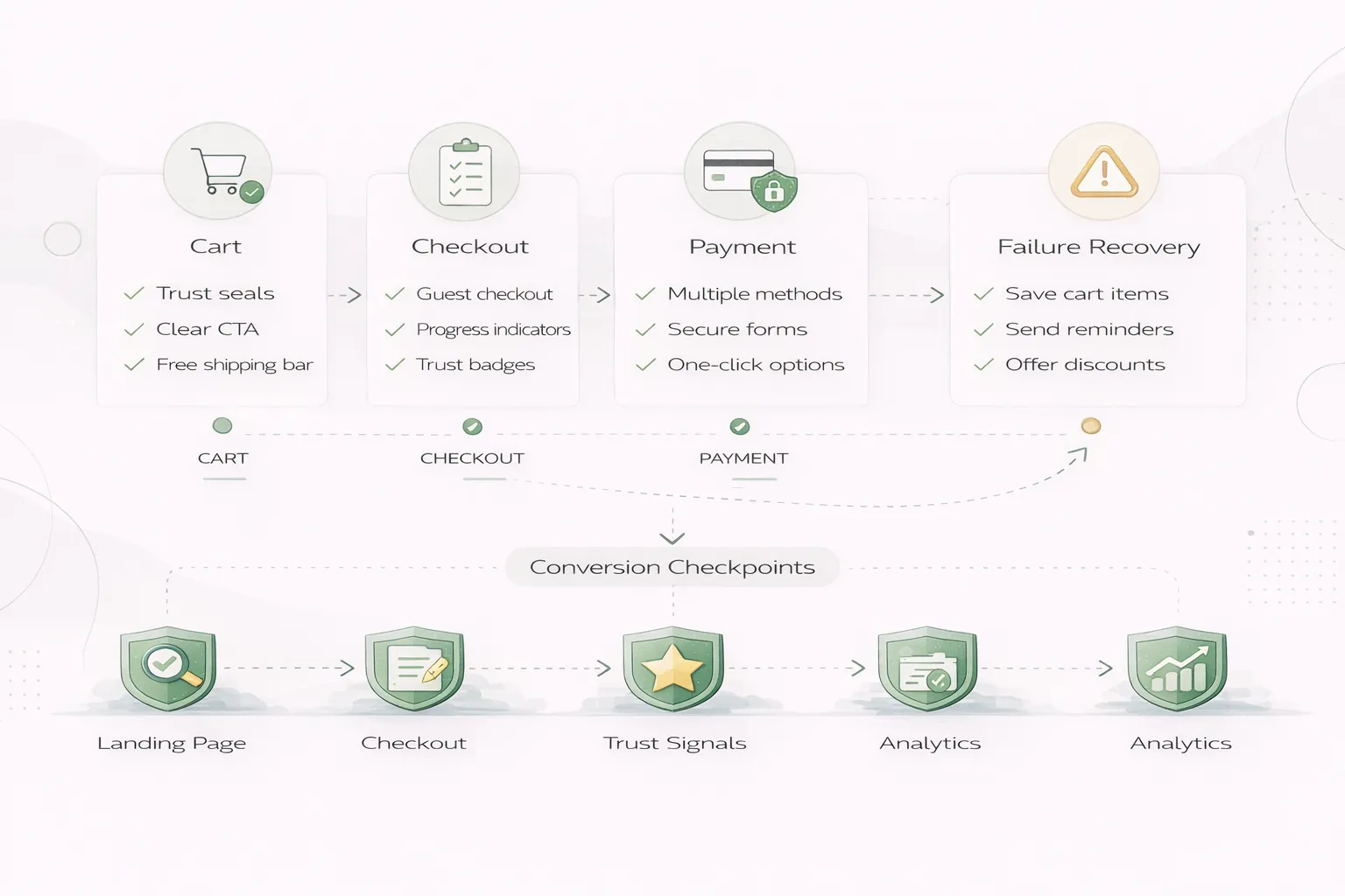 Ecommerce order flow infographic