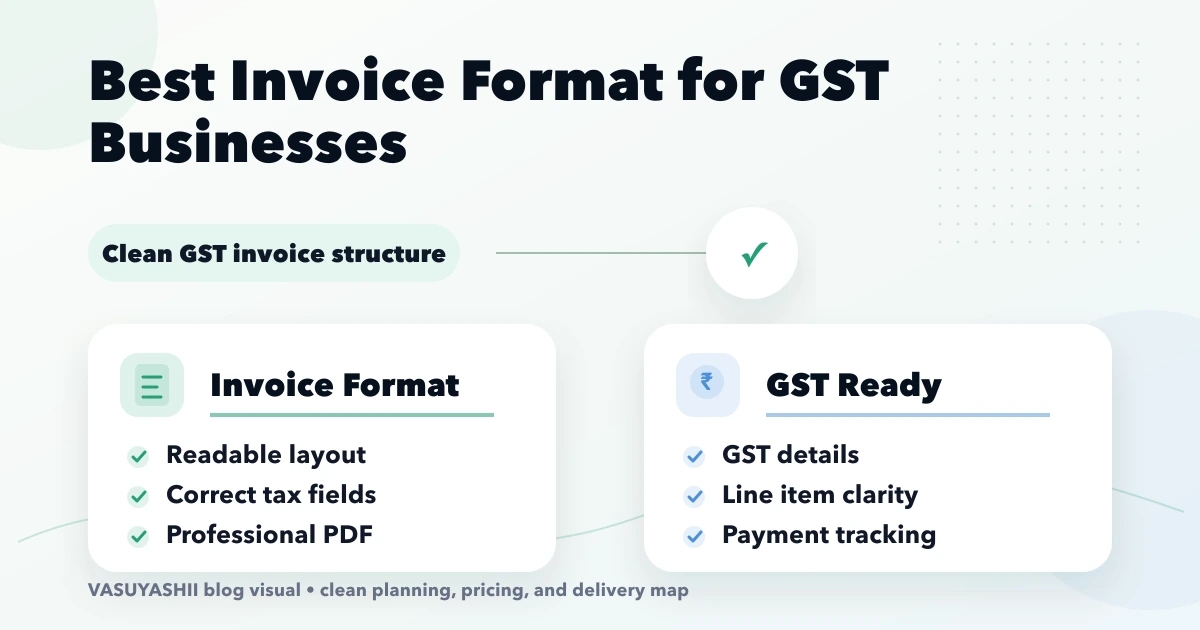 Best Invoice Format for GST Businesses (2026) cover