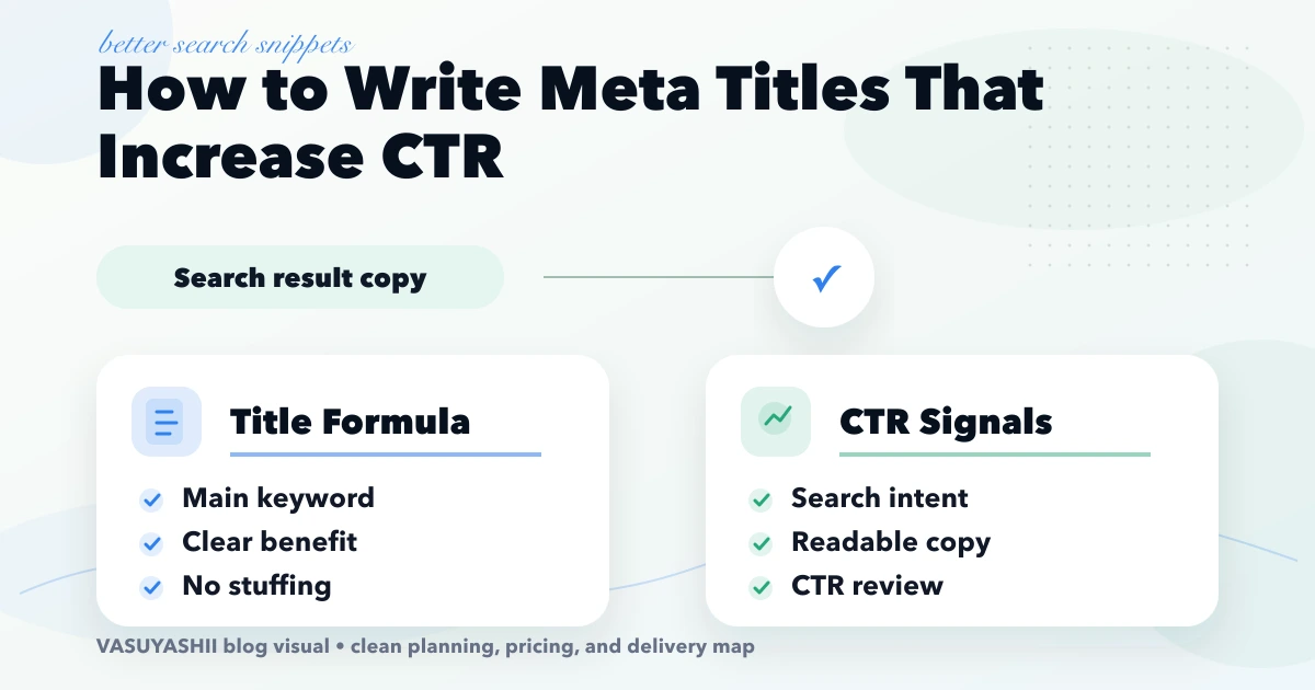 How to write meta titles that increase CTR