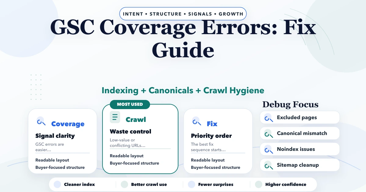 GSC Coverage Errors: Fix Guide