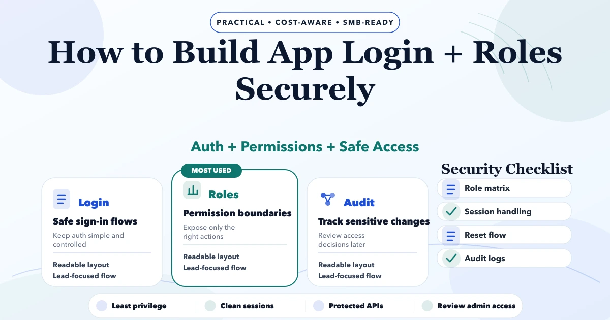 How to Build App Login + Roles Securely