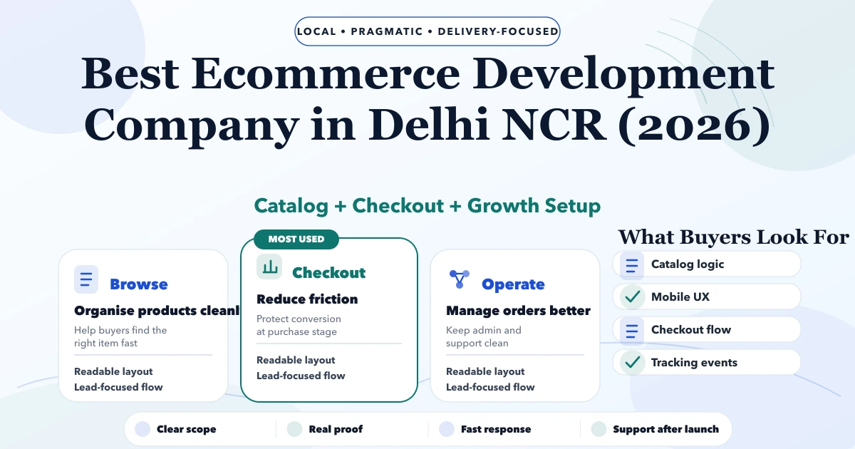 Best Ecommerce Development Company in Delhi NCR (2026) cover