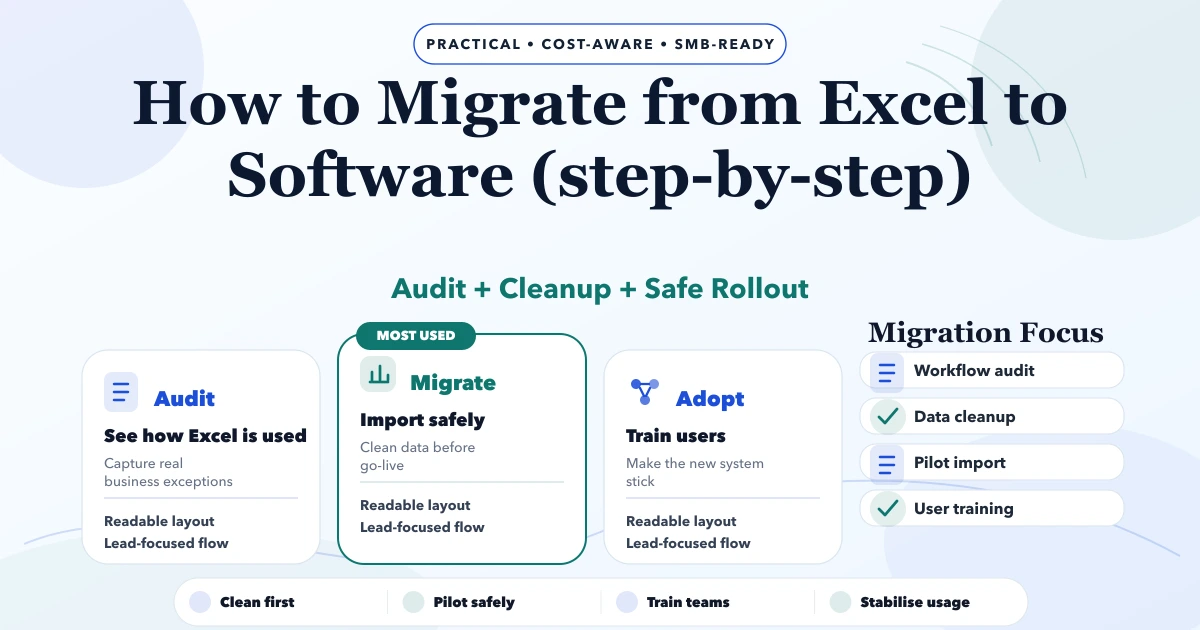 How to Migrate from Excel to Software (step-by-step)
