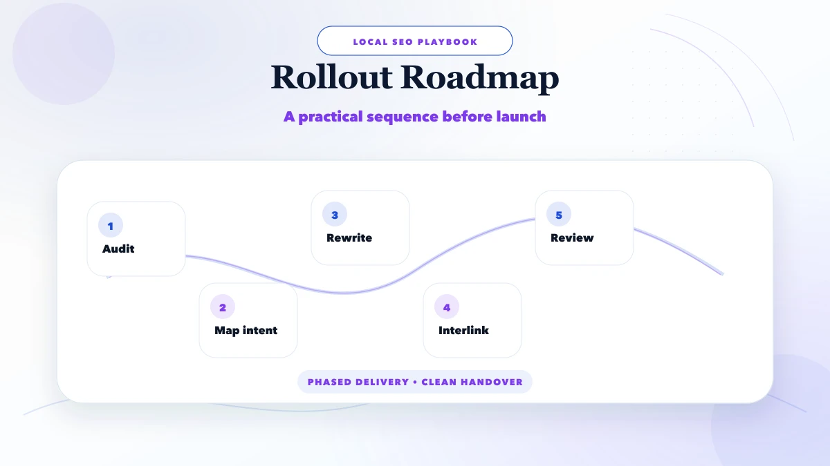 How to create local pages without duplicate content roadmap