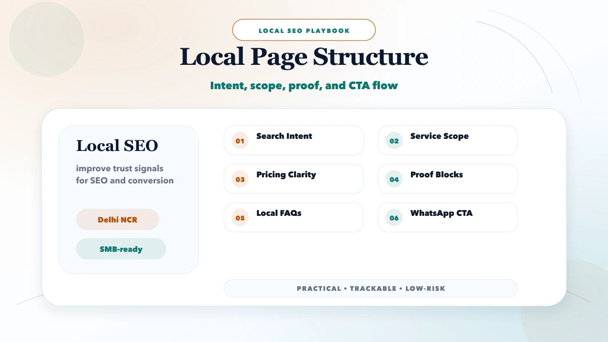 Reviews and trust signals that impact rankings structure map
