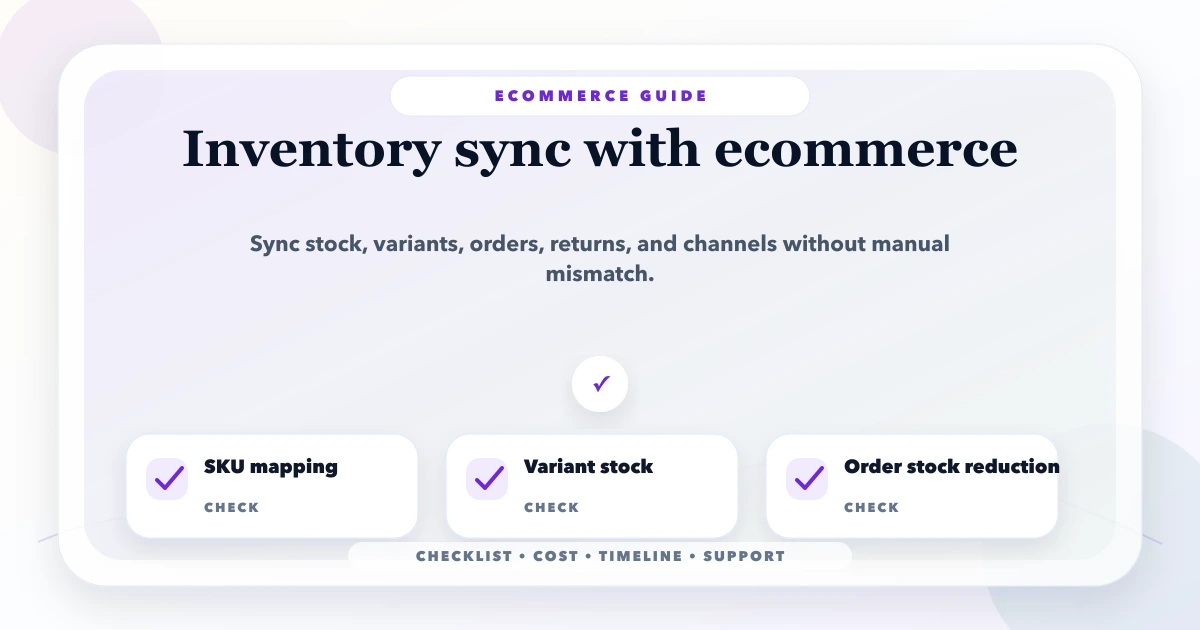 Ecommerce Inventory Sync: Stock, Orders and Returns
