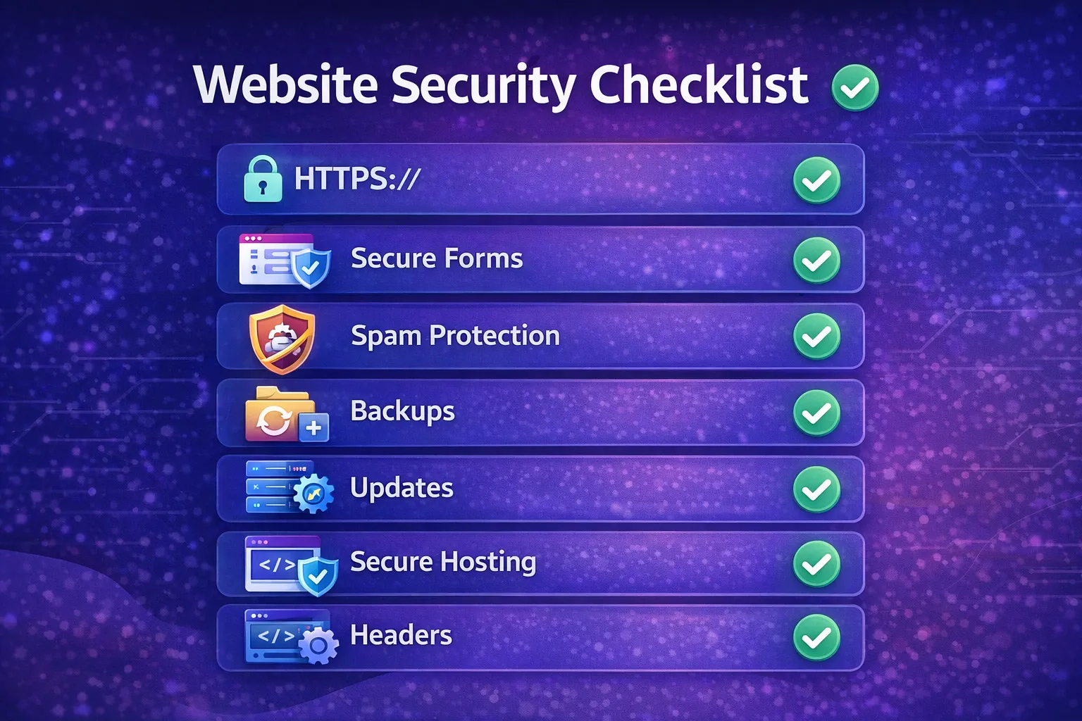 Corporate security checklist