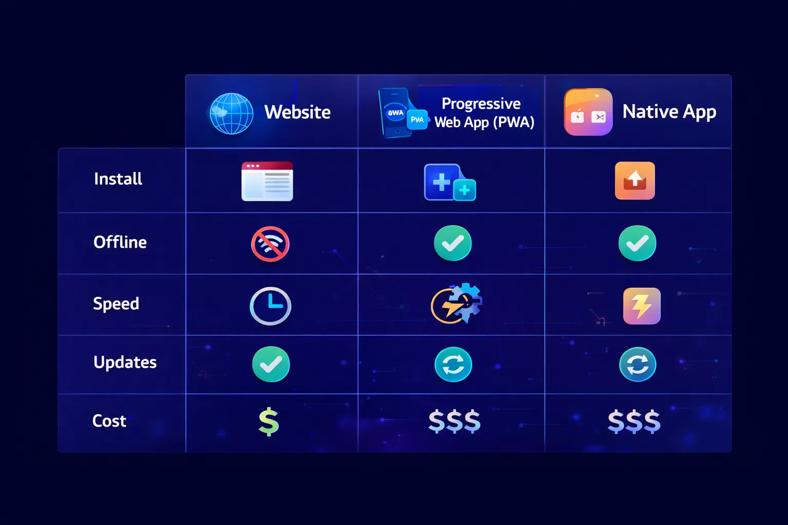 PWA vs App comparison