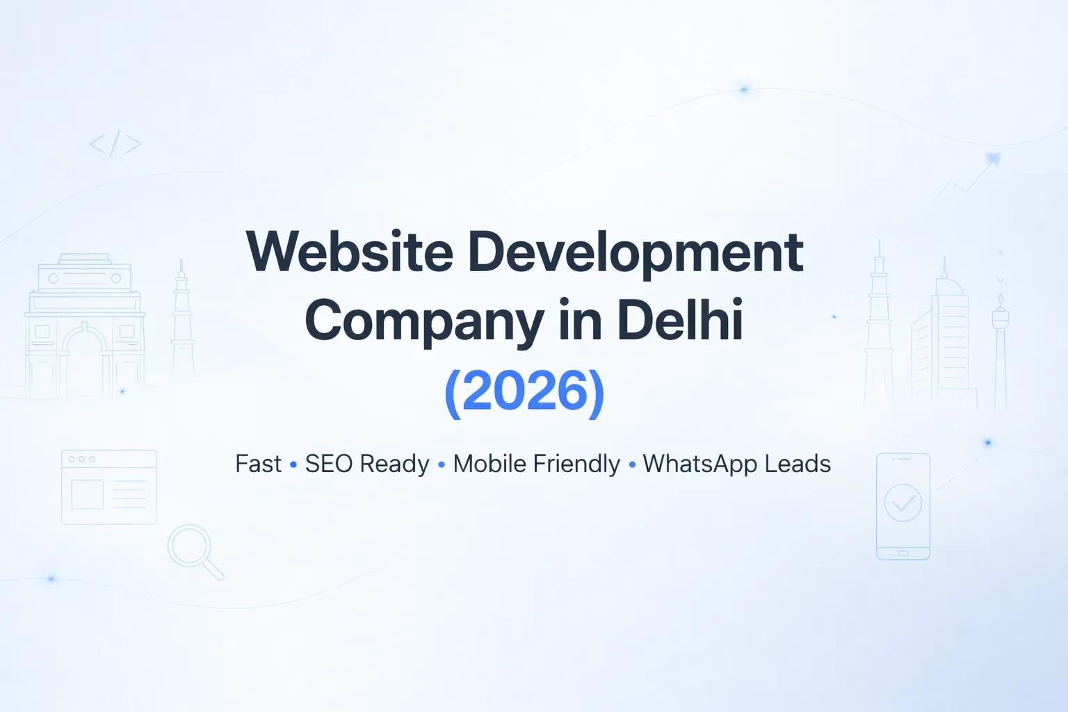 Website Development Company in Delhi cover
