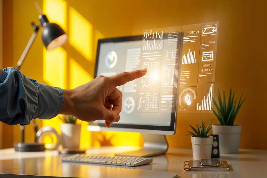 Web software illustration